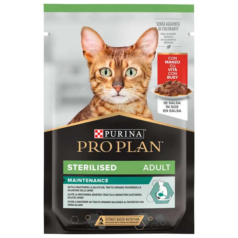 Purina Pro Plan para Gatos Esterilizados con Buey 85 g