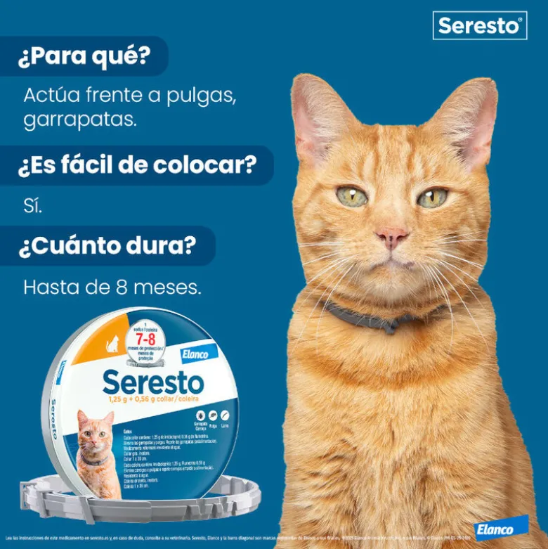 Seresto Collar Antiparasitario para Gatos