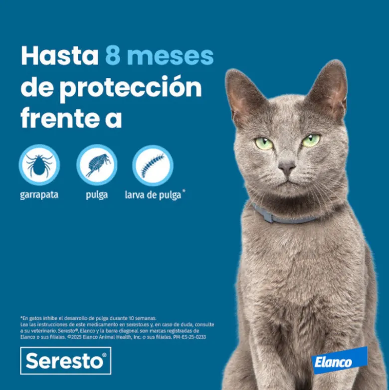 Seresto Collar Antiparasitario para Gatos