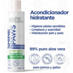 Shine Paws Acondicionador Aloe Vera PetSana para Perros y Gatos