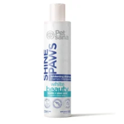 Shine Paws Champú Pelo Blanco PetSana para Perros y Gatos