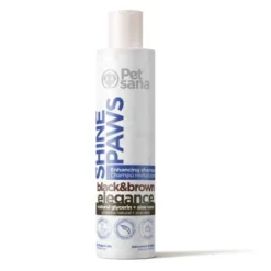 Shine Paws Champú Pelo Oscuro y Marrón PetSana para Perros y Gatos