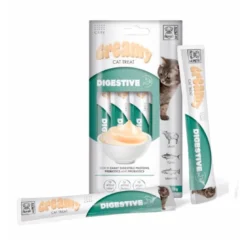 Snack Cremoso Digestive Cordero con Atún & Salmon para Gatos