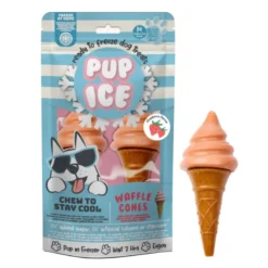 Snack Cucurucho Helado de Fresa 2uds para Perros