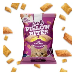 Snack Fresh Pillow Bites Hairball para Gatos 40g