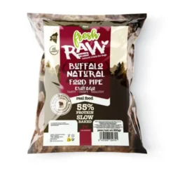 Snack Fresh Raw Esófago Plano de Búfalo para Perros