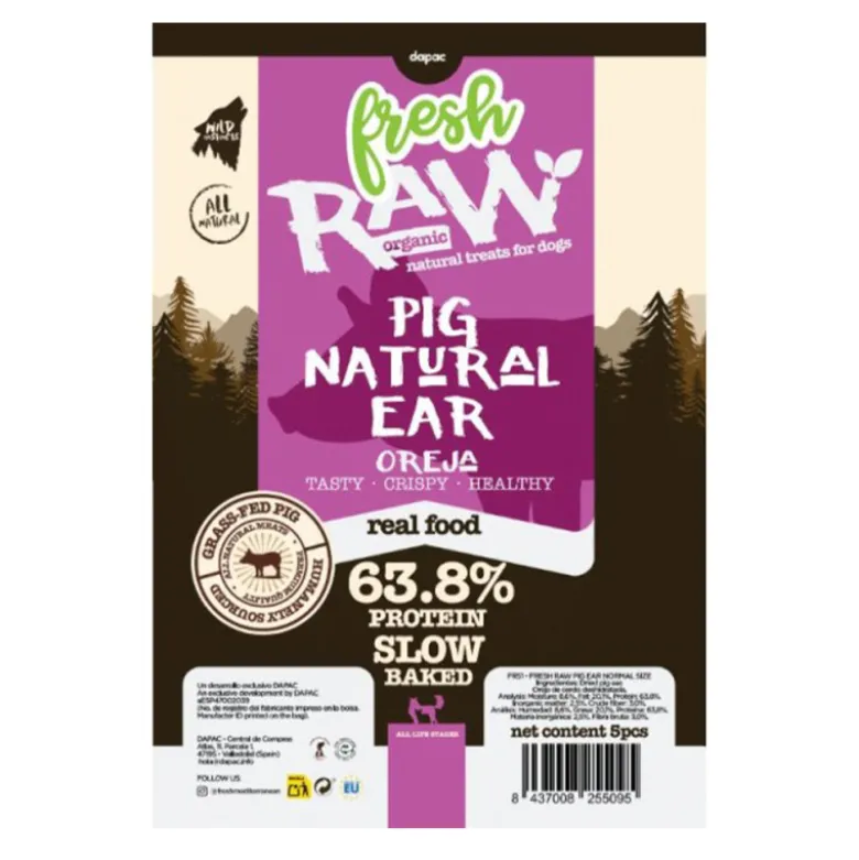 Snack Fresh Raw Oreja de Cerdo para Perros