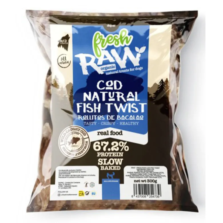 Snack Fresh Raw Rollitos Piel de Bacalao para Perros