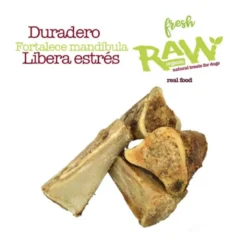 Snack Fresh Raw Tibia Rellena de Búfalo Horneada Natural para Perros