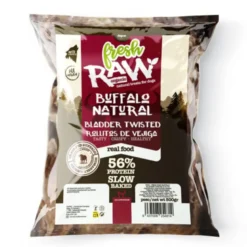 Snack Fresh Raw Vejiga de Búfalo Retorcida para Perros