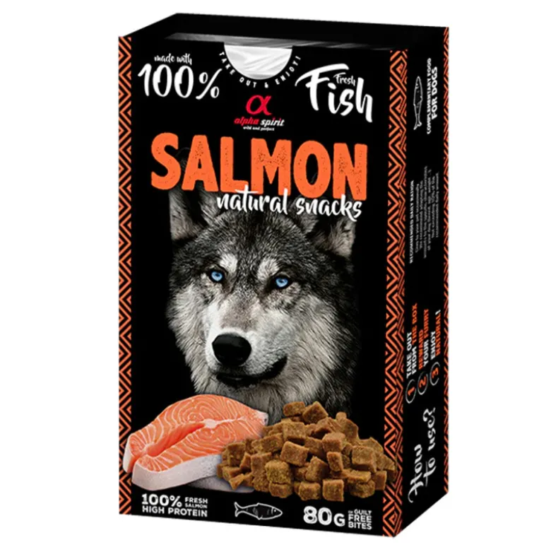 Snack Natural Alpha Spirit de Salmón para Perros