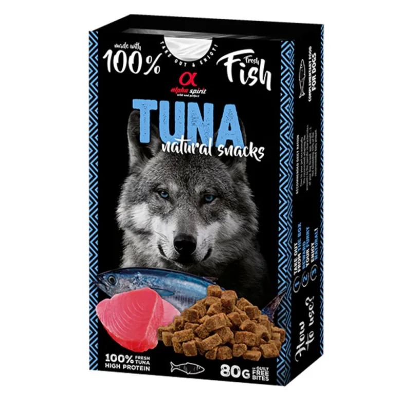 Snack Natural Alpha Spirit de Atún para Perros