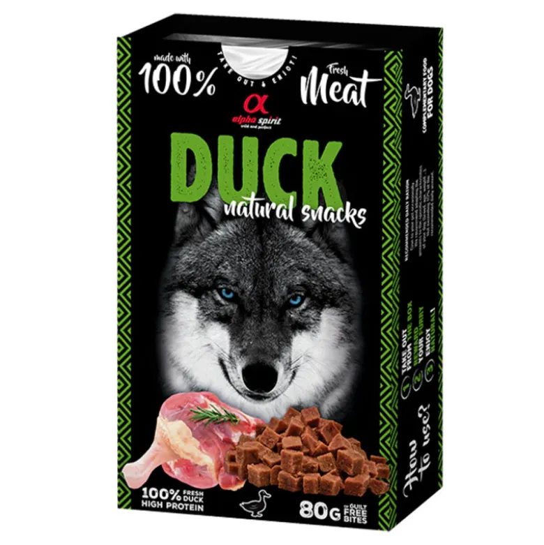 Snack Natural Alpha Spirit de Pato para Perros