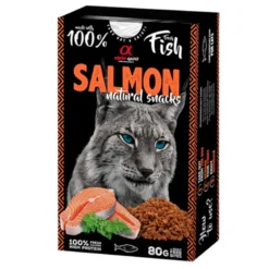 Snack Natural Alpha Spirit de Salmón para Gatos