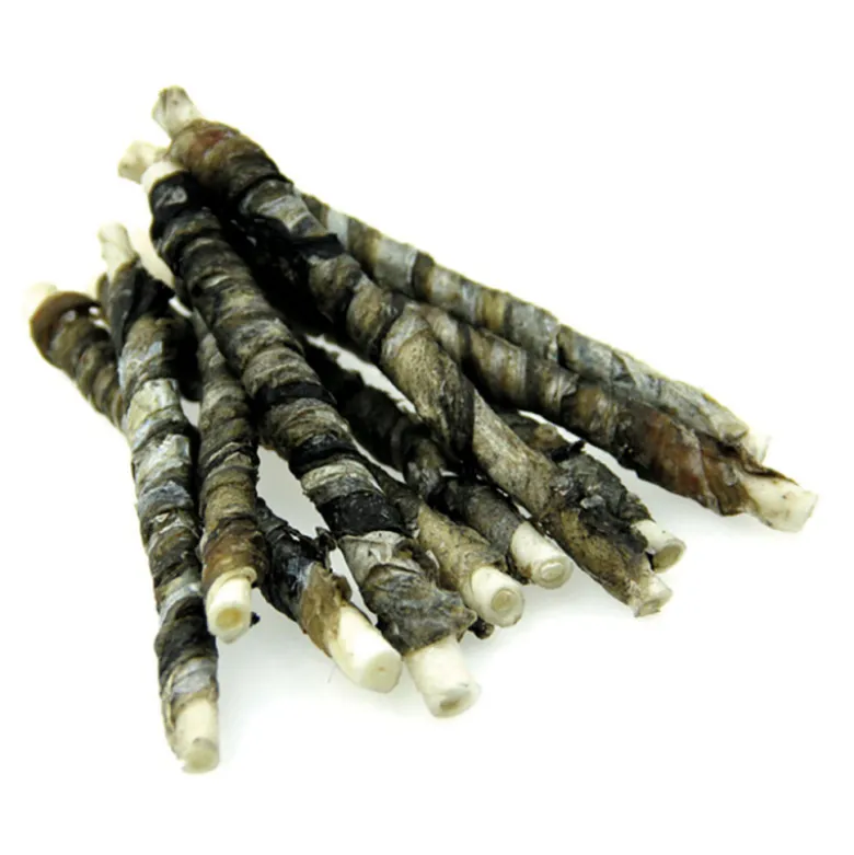 Snack Piel de Pescado con Palito de Piel Prensada para Perros