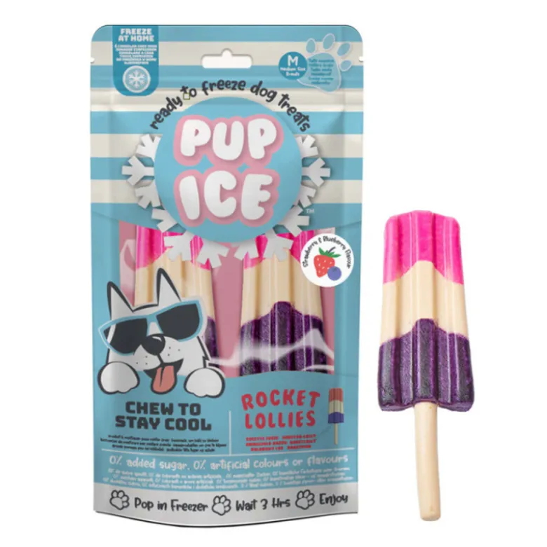 Snack Polo de Fresa y Arándanos 2uds para Perros