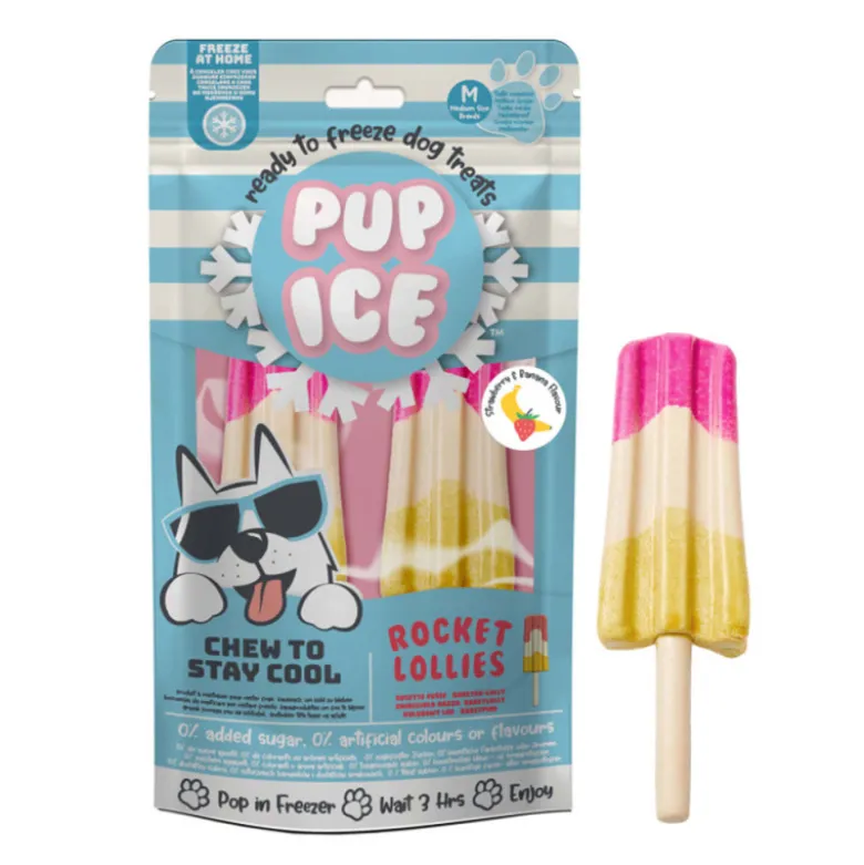Snack Polo de Fresa y Plátano 2uds para Perros