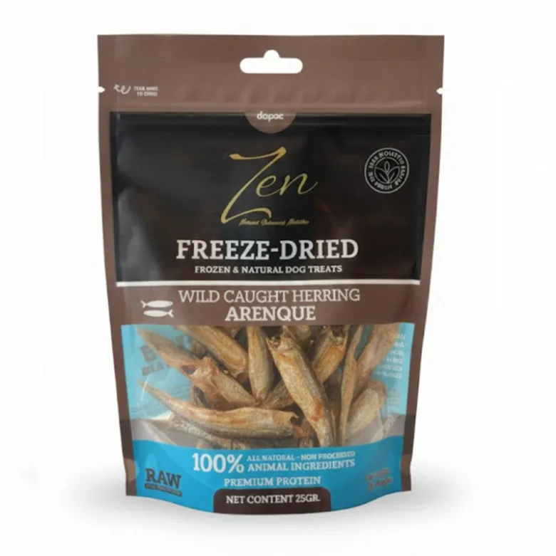 Snack Zen Freeze Dried Arenque Liofilizado para Perros y Gatos