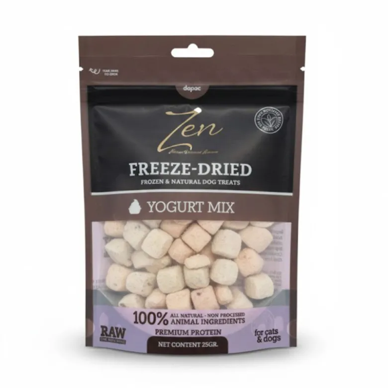 Snack Zen Freeze Dried Yogurt Mix Liofilizado para Perros y Gatos