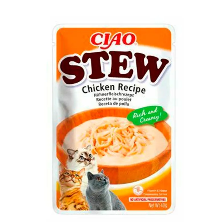 Sobre Inaba Ciao Stew Pollo para Gatos