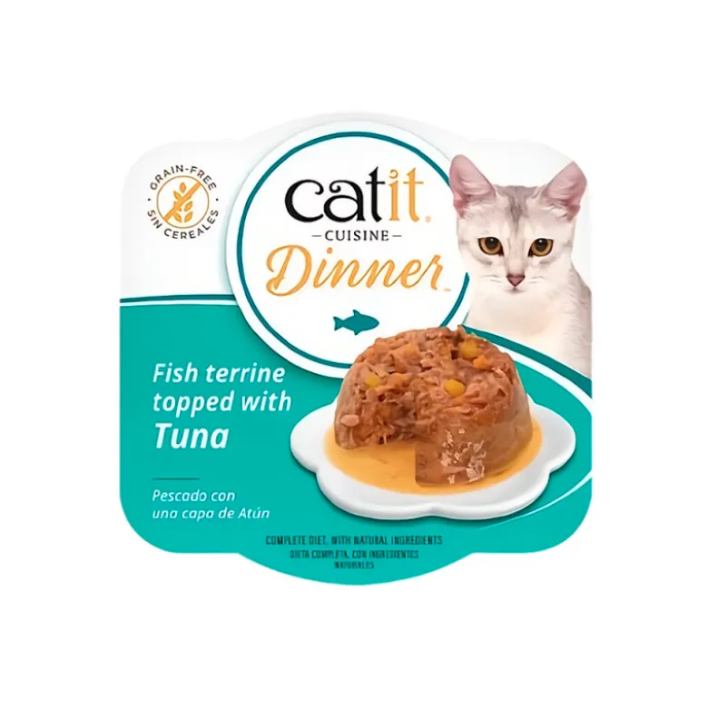 Tarrina Catit Cuisine Dinner de Pescado con Atún para Gatos