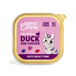 Tarrina Edgard Cooper Gato Kitten Pato y Pollo 85g