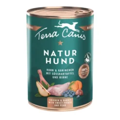 Terra Canis Pollo y Conejo con Boniato, Pera y Arándanos 400g