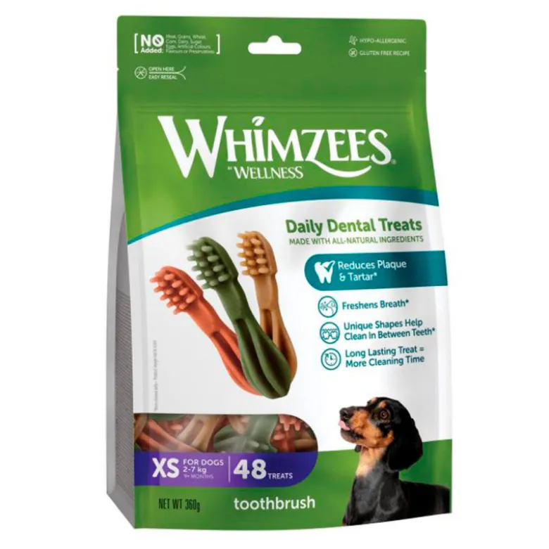 Whimzees Snack Dental Cepillo XS para Perros de 2-7kg