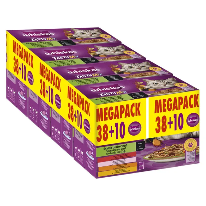 Whiskas Bundle Tasty Mix Chef Choice 48x85g