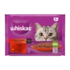 Whiskas 1+ Selección Carne en Salsa para Gatos 4x85g