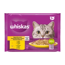 Whiskas 1+ Selección de Aves Gelatina para Gatos 4x85g