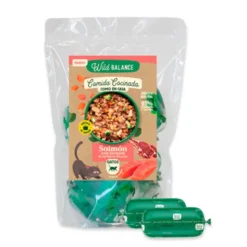 Wild Balance Alimento Cocinado Salmón y Ternera para Gatos