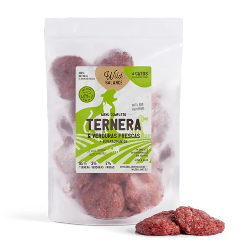 Wild Balance Barf Menú Completo Ternera para Gatos