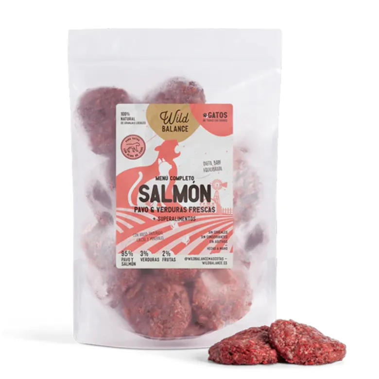Wild Balance Barf Menú Completo Salmón para Gatos
