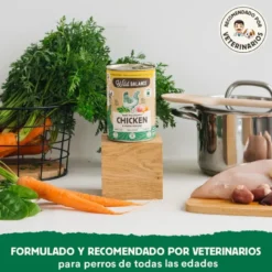 Wild Balance Menú Completo Cocinado al vapor Pollo para Perros