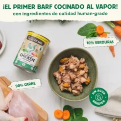 Wild Balance Menú Completo Cocinado al vapor Pollo para Perros