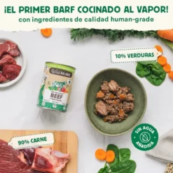 Wild Balance Menú Completo Cocinado al vapor Ternera para Perros