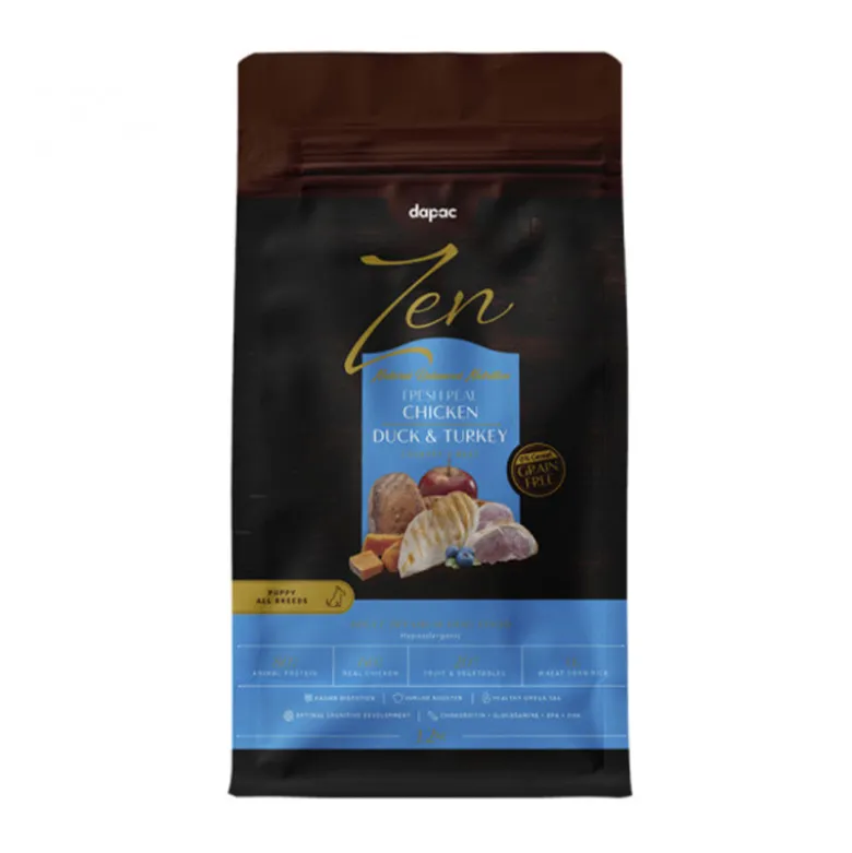 Zen Country´s Best Grain Free Pollo, Pato y Pavo Puppy para Perros