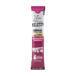 Zen Cream Salmón y Gambas para Gatos 4x15g
