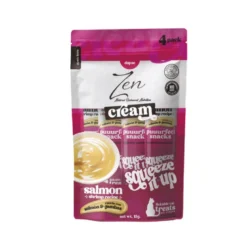 Zen Cream Salmón y Gambas para Gatos 4x15g