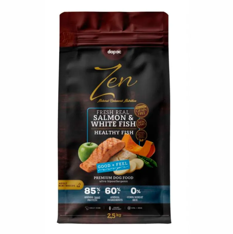 Zen Healthy Fish Grain Free Salmón y Pescado Blanco Adult Mini para Perros