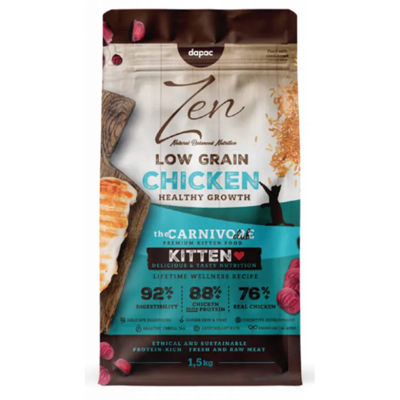 Zen Low Grain Pollo Kitten para Gatos
