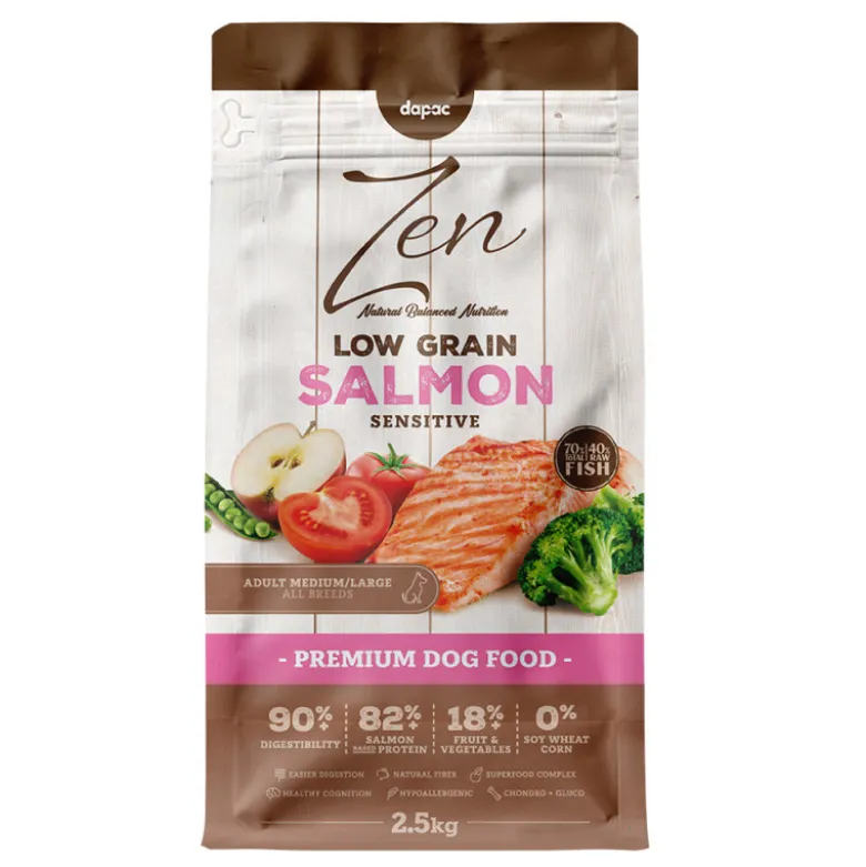 Zen Low Grain Salmón Adult Sensitive Medium/Maxi para Perros