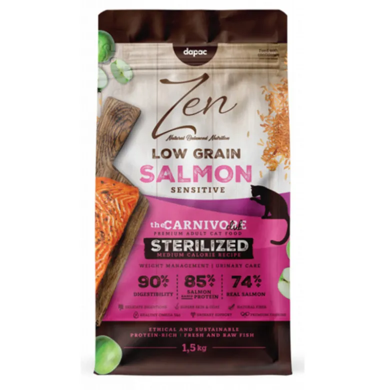 Zen Low Grain Salmón Adult Sterlized para Gatos