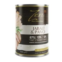Zen Paté Jabalí en Trozos con pavo para Perros