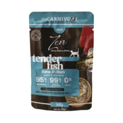 Zen Tender Fish Atún y Almejas en Gelatina para Gatos Sobre 70g